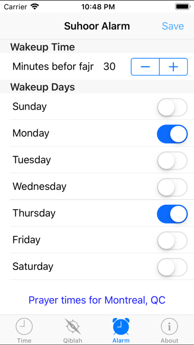 App screenshot