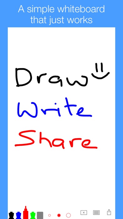 Screenshot #1 pour Simple Whiteboard by Qrayon
