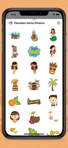 Game screenshot Hawaiian Aloha Stickers apk