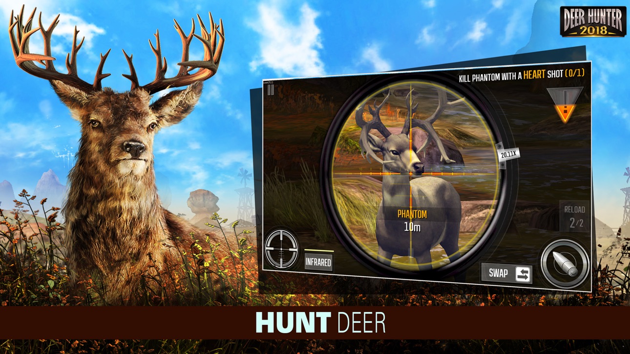 Deer Hunter 2018 iOS Mod IPA screenshot 1 - iOS game interface