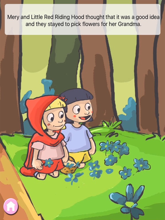 Little red riding hood tale iPad screenshot