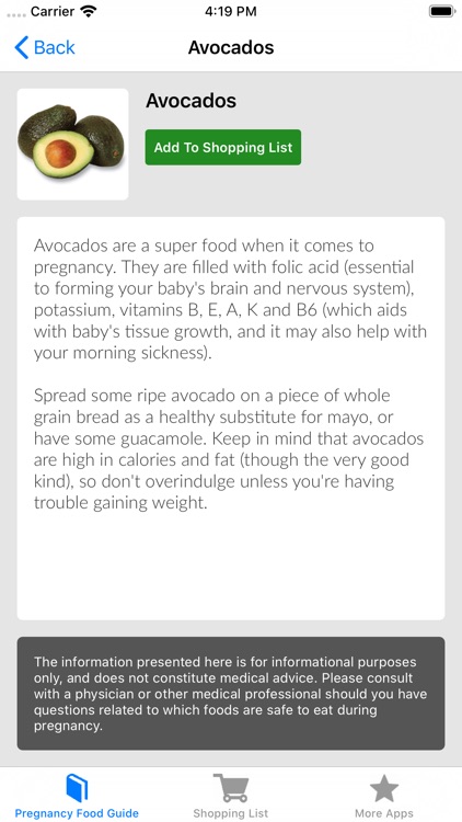 Pregnancy Food Guide