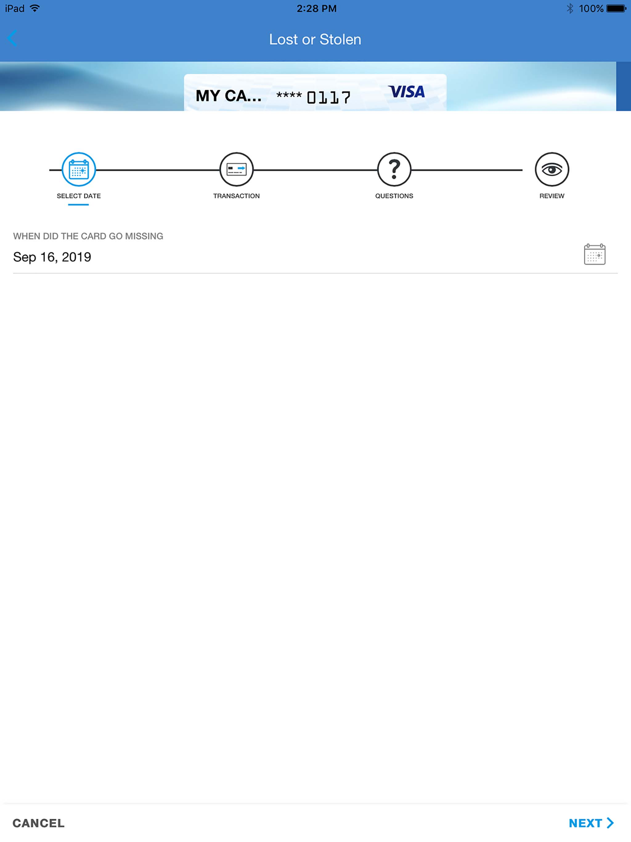 1st CU VISA screenshot 13