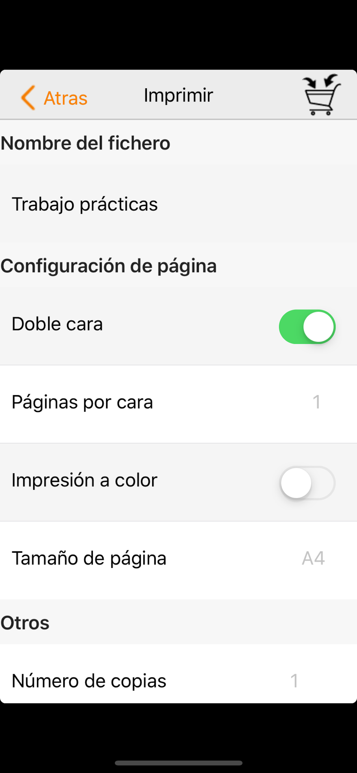 Copicloud screenshot 4