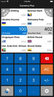 currency plus exchange rate iphone screenshot 3