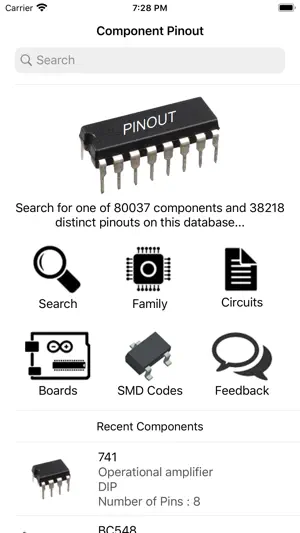 Electronic Component Pinouts screenshot 1