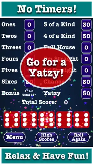Stress Free Yatzy Dice Game screenshot 2