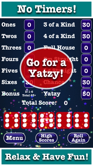 Screenshot #2 pour Stress Free Yatzy Classic Dice