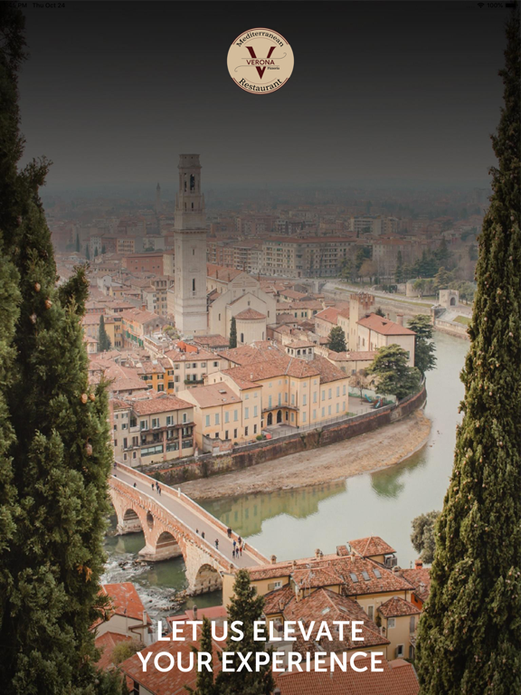 Verona Mediterranean Pizzeria iPad screenshot 1 - Food & Drink app