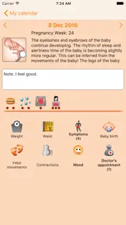 womanlog pregnancy pro iphone screenshot 2