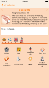 WomanLog Pregnancy Pro screenshot