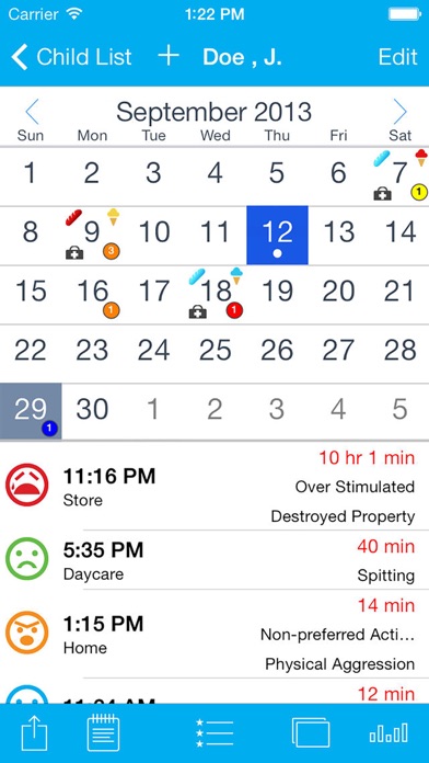 Screenshot #1 pour Tantrum Tracker