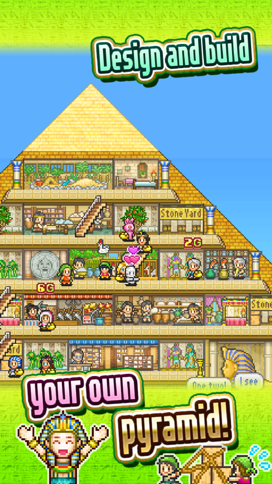 #1. The Pyraplex (iOS) Podle: Kairosoft Co.,Ltd