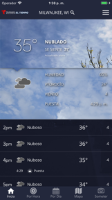 Telemundo Wisconsin El Tiempo screenshot
