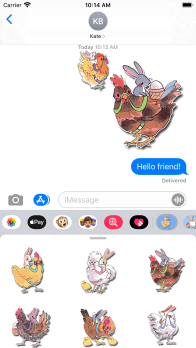 Screenshot #3 pour Chicken Bunny Stickers