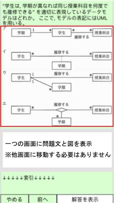 情報処理(NW・DB・SM) 過去問 screenshot1