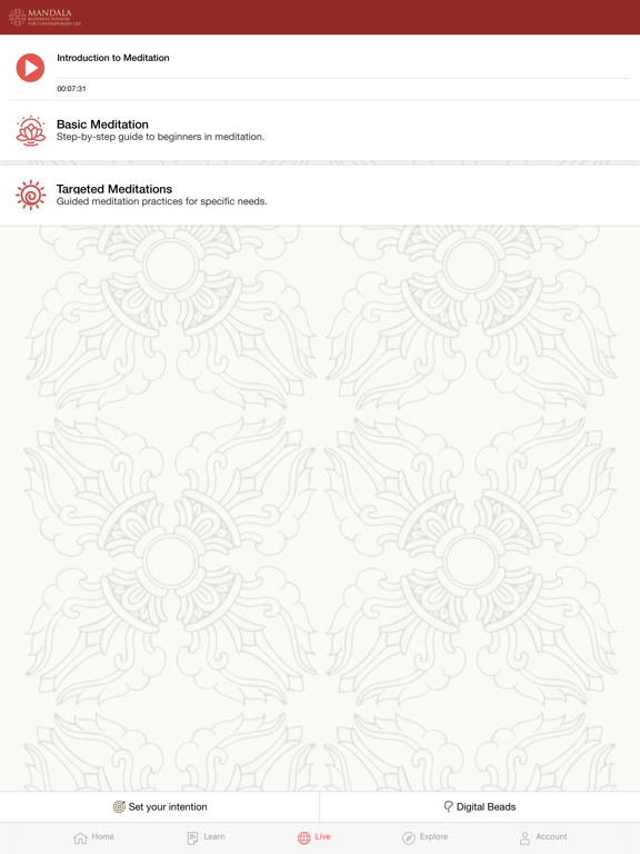 The Mandala App iPad screenshot 5 - Lifestyle app