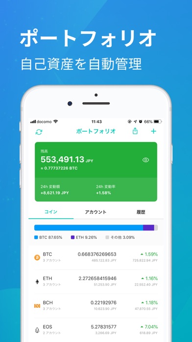 コイン相場 - ビットコイン&仮想通貨アプリスクリーンショット