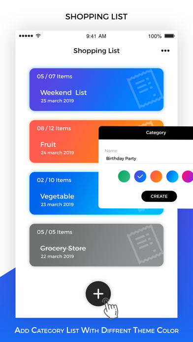 Screenshot #1 pour Shopping List & Reminder