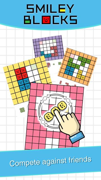 Smiley Blocks - Paint Puzzles screenshot-3
