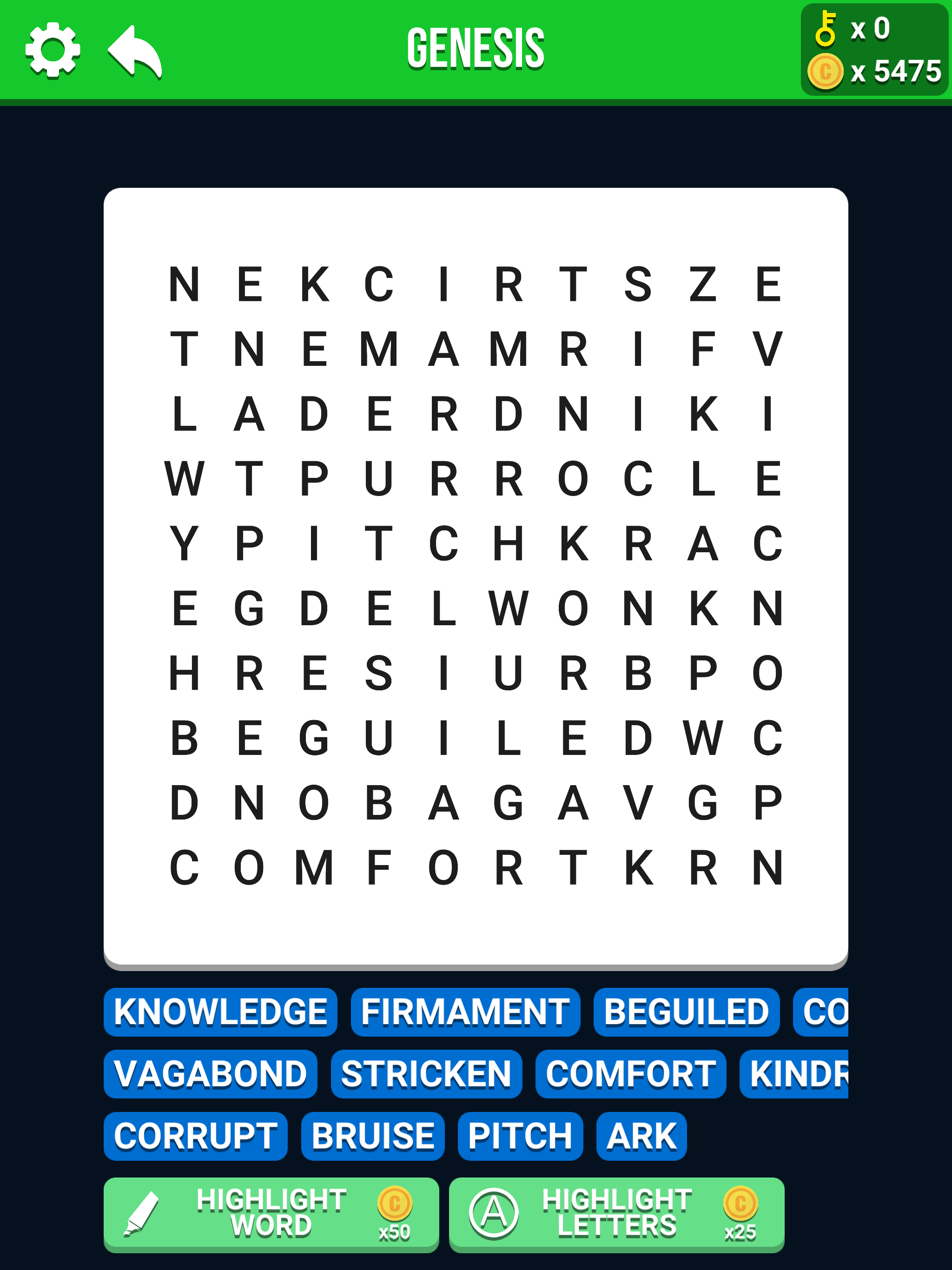 Bible Crossword - Word Search