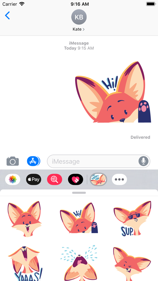The Happy Fox Stickers - 3.1 - (iOS)