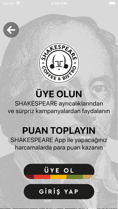 Screenshot #1 pour Shakespeare Coffee & Bistro