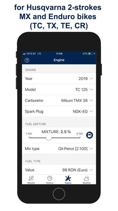 Screenshot #3 pour Carburation Husqvarna 2T Moto