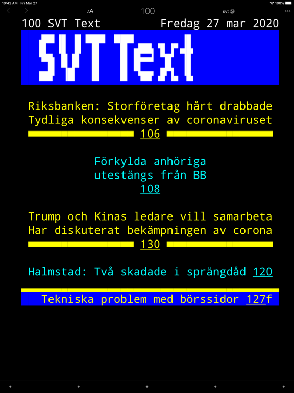 Screenshot #1 for TextTV II