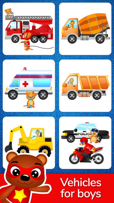 123 Kids Fun Puzzle Blue Games Screenshot