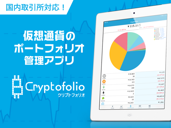 Cryptofolio（クリプトフォリオ）仮想通貨管理アプリのおすすめ画像1
