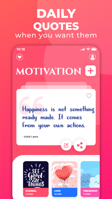QuotesApp - Quotes Motivationsのおすすめ画像1