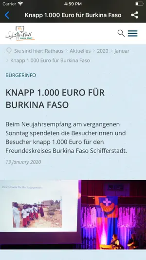 Meine Stadt Nachrichten screenshot 2