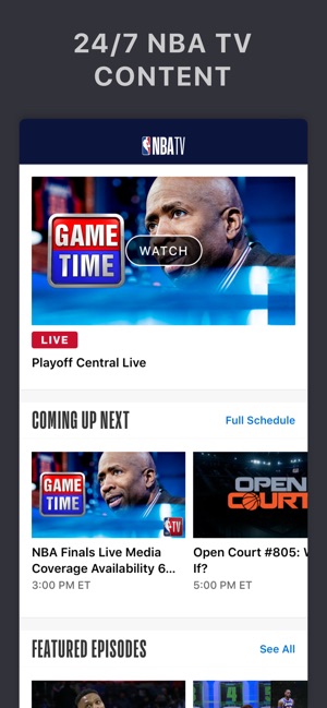 Watch NBA games on Apple devices