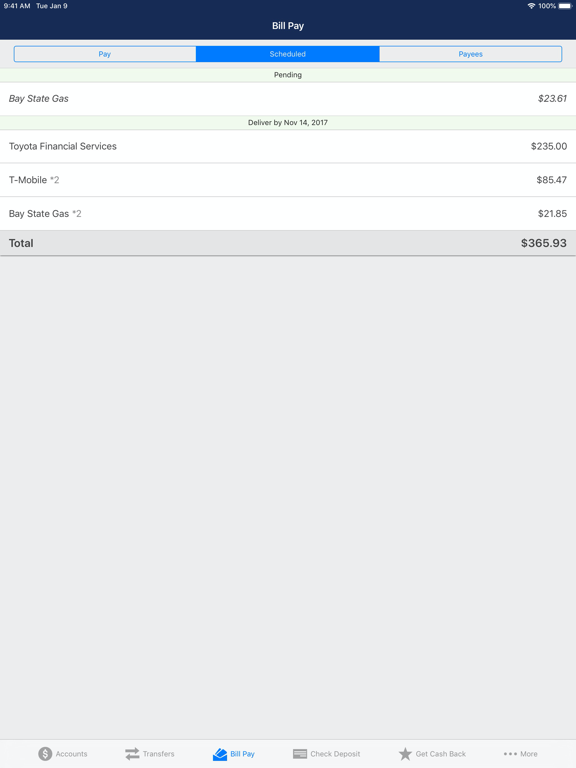 Orlando Credit Union iPad screenshot 6 - Finance app