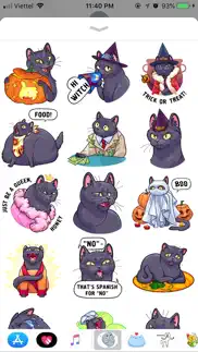 cat halloween emoji stickers iphone screenshot 1