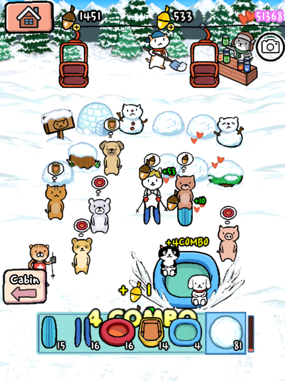 Animal Ski Resort iPad screenshot 10 - Games app