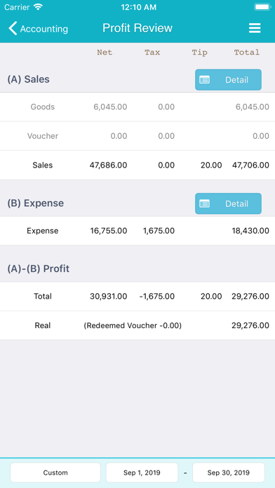 TapPOS Inventory Sale Manager Screenshot