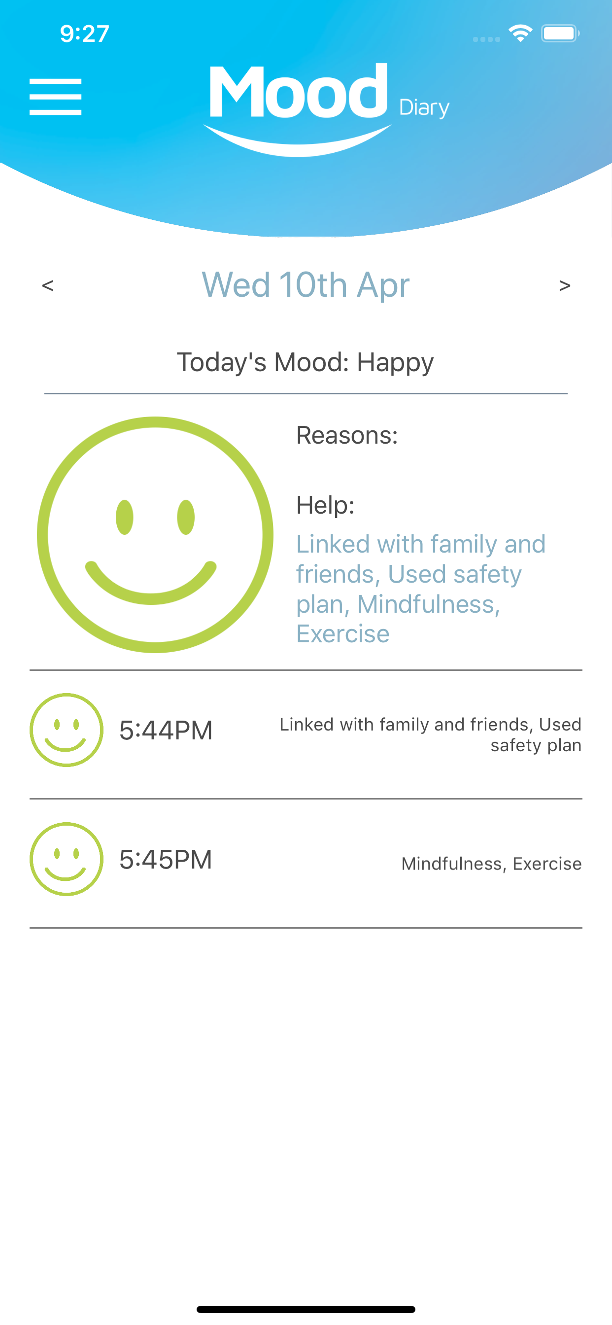 The Mood Diary screenshot 7