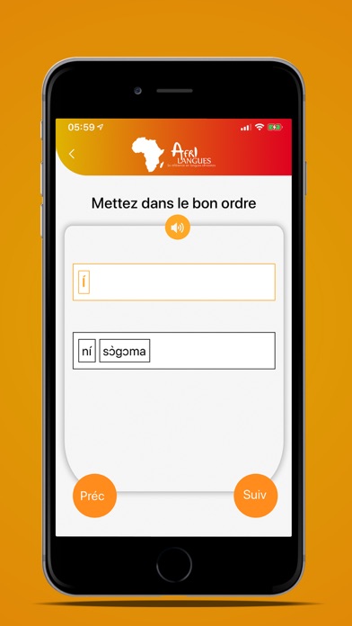 Afrilangues officiel Screenshot