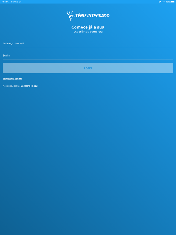 Tênis Integrado iPad screenshot 1