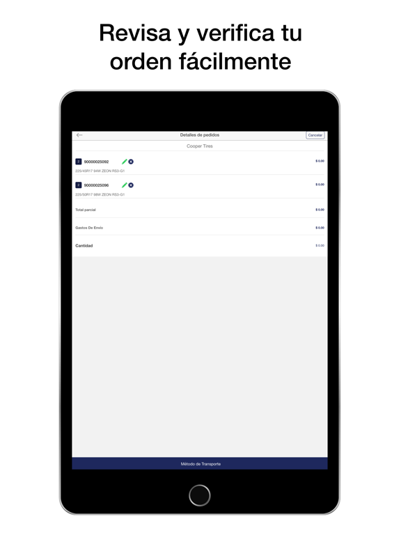 Cooper Tire LATAM iPad screenshot