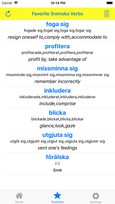 SvenskaVerbs screenshot 3