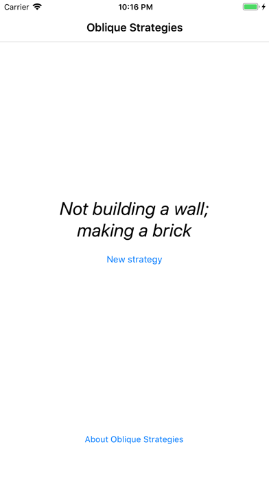 Screenshot #2 pour Joey’s Oblique Strategies