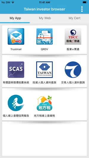 Taiwan investor browser screenshot 2
