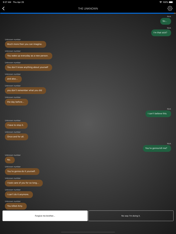 InChat Stories iPad screenshot 4 - Book app