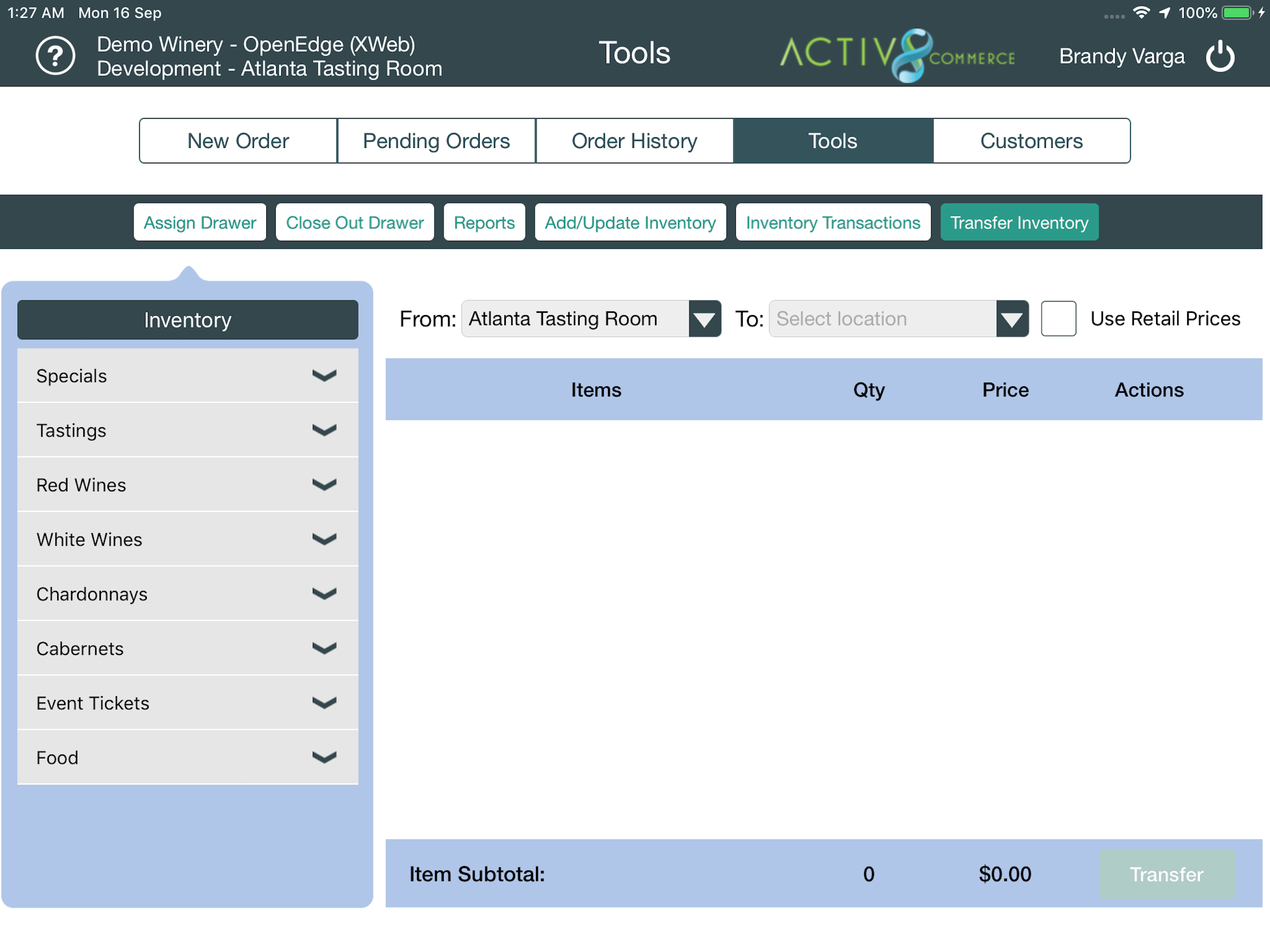 Activ8 POS screenshot 3