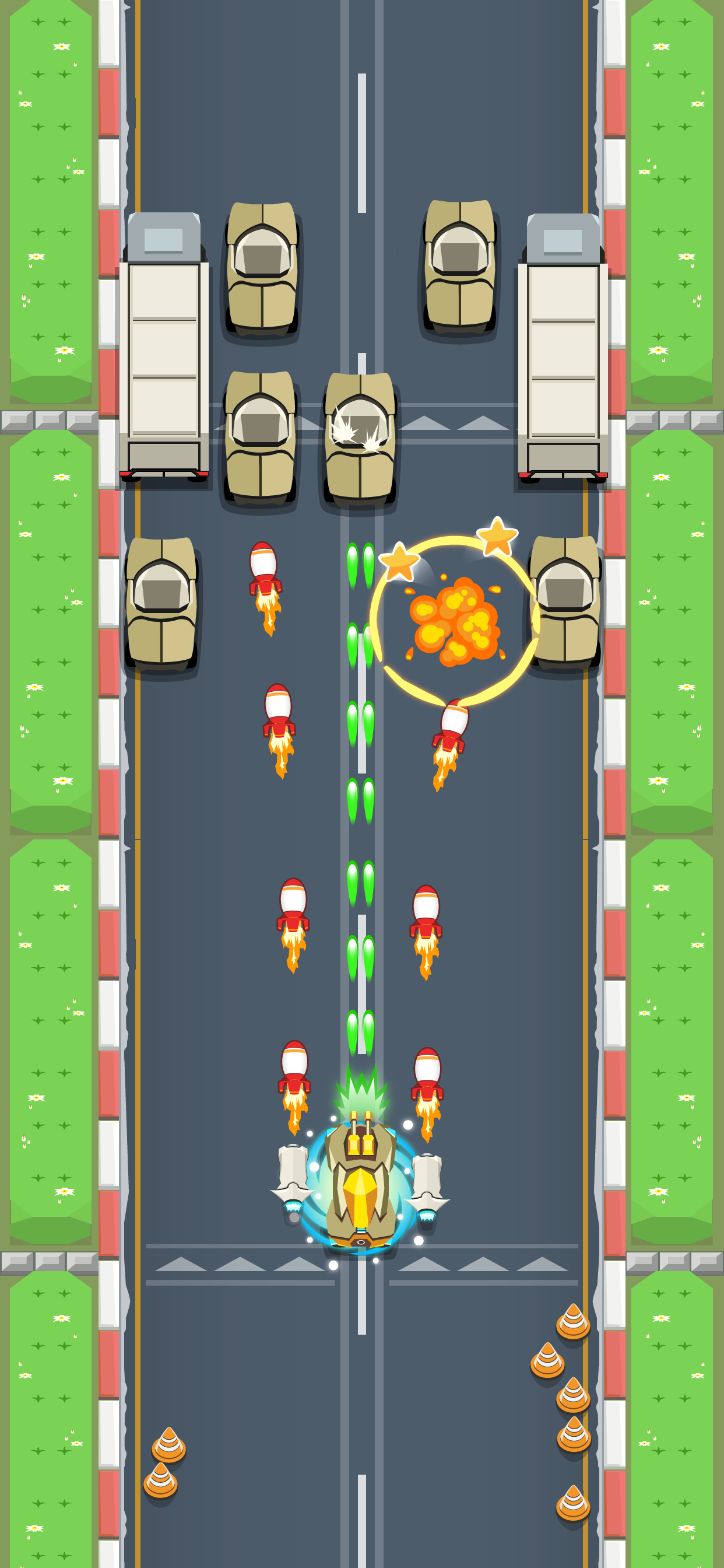 Armored Car VS Evil AI Planes