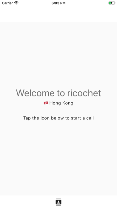 Ricochet - International calls iPhone screenshot 1 - Social Networking app