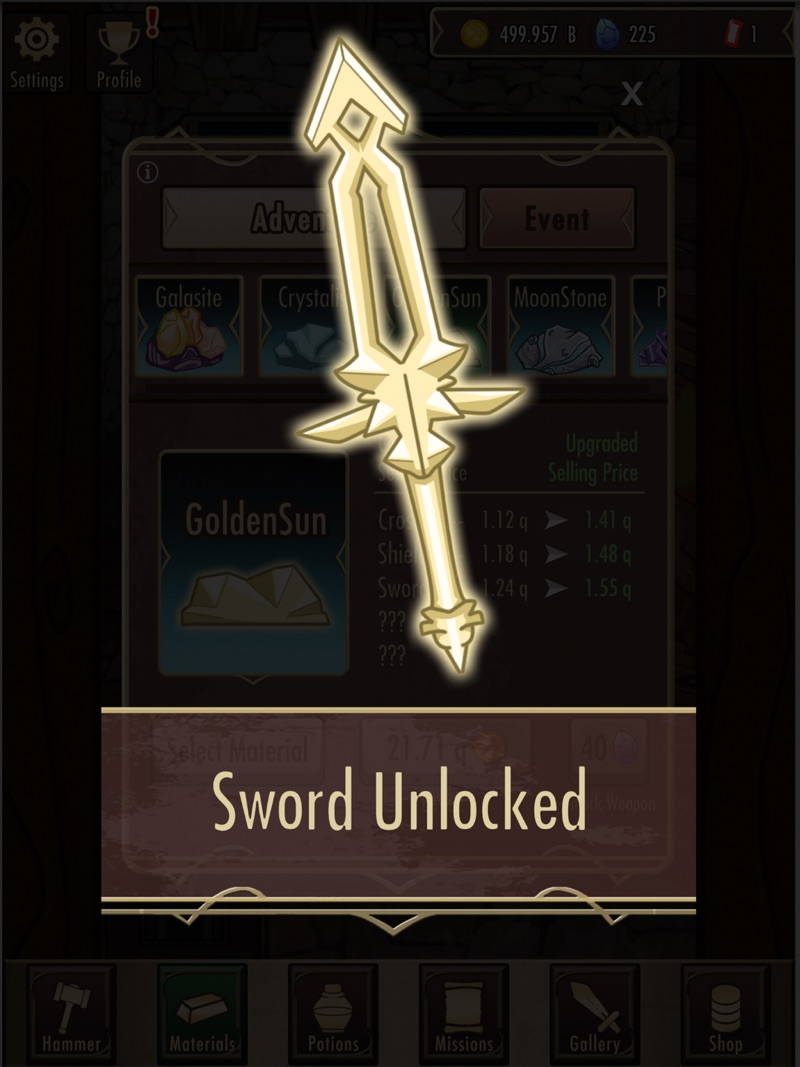Medieval Clicker Blacksmith official gameplay screenshot 3